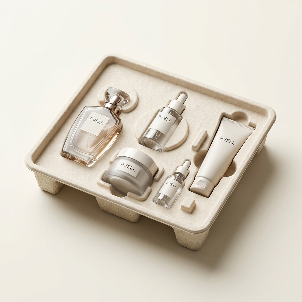 Packaging in polpa modellata per il settore cosmetica